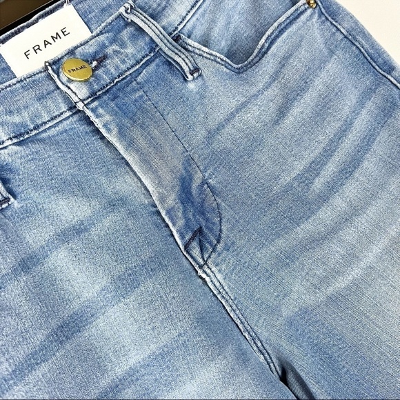 FRAME Denim Le High Skinny Blue Lagoon Jeans - Picture 9 of 9